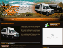 Tablet Screenshot of minibusrentalatbocabeachclub.com